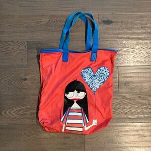 Marc By Marc Jacobs Miss Marc Girl Lila Balloon Nylon Shoulder Tote Bag